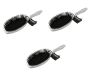 Babyliss Plastic Silver Bristle Massage Hair Brush For Women Ladies -3 Pack