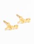 Goldair Gold Plated Sterling Silver Mismatched Diamante Stud Earrings