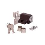 Patio Door Lock Keyed - Brown