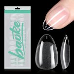 Gel X Nail Kit Baoke 192PCS Short Almond Shape False Nail Tips Press On Nails Full Cover Acrylic False Nails Artificial Nail Tip