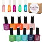 Glam It Up Girl Uv LED Glam Gel Nail Polish Set Of 10 - Material Girl