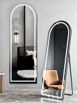 Zs - Full Length Arched Mirror With LED Lights: 50CM X 160CM