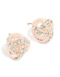 Rose Gold Diamante MINI Knot Stud Earrings