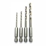 Drill Set 1 4” Hex Shank 4PC T craft