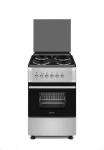 Ferre 550×60 4 Plate Freestanding Electric Cooker Silver F5S04E3.T.S