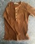 Gasolino Brown Ribbed Long Sleeve Top 8Y