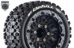 Louise Rc Mft St-uphill 1 10 Stadium Truck Tire Removable Hex Mounted Black 1 Pair