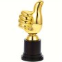 1pc Golden Thumb Trophy Plastic Award Trophies For Sports Competition Party Awards