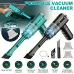 Portable Cordless Hand-held Vacuum Cleaner Cyclone Suction Wireless Vacuum Cleaner Rechargeable Strong Suction Vacuum Cleaner Su