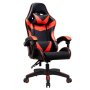 Ergonomic Pu Leather Gaming Chair With Head & Lumbar Support Red