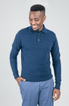 Knit Sportshirt - Navy - Navy XXL