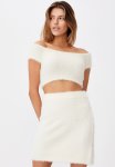 Knit MINI Skirt - Ivory