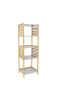 Bathroom Storage Shelf With 5 Shelves Bamboo