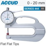 Thickness Gauge 20MM 0.03MM Acc. Large Depth Ceramic Anvil 0.01MM Grad