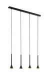 Cortaderas Metal Dimmable 4 Light Pendant - Black
