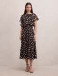 Dalton Flutter Sleeve Midi Dress - 20 Montale Spot