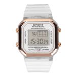 Kids Digital Sports Watch Multifunctional Waterproof For Children White