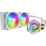Cooler Master Masterliquid 240 Atmos White Aio Liquid Cooler White Intel Lga 1851 1700 1200 1151 1150 1155 1156 AM4 AM5