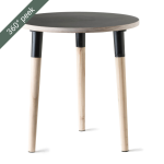 Black Birch Round Side Table