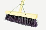 Yard Broom Hard 300MM With Wooden Handle