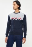 Polo Men Colourblock Long Sleeve Knitwear - Navy