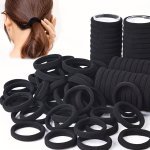 50 100PCS Minimalist Hair Bands Set Stylish High Elastic Hair Ropes Women Female Casual Ponytail Hair Scrunchies
