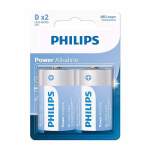 Philips Power Alkaline Bat D 2P