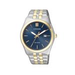 Eco-drive 2 Tone Blue Dial Date Dress Watch