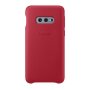 Samsung Galaxy S10E Leather Cover - Red