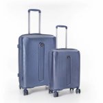 POLO Stellar 2 Piece Luggage Medium & Cabin Blue
