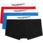 Diesel Mens Umbx Damient 3 Pack Boxer Set In Red blue black - Red blue black S