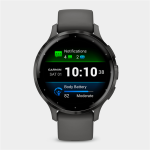 Garmin Venu 3S - Slate Stainless-steel Bezel With Pebble Gray Case And Silicone Band