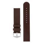 Scandic Calf Leather Watch Strap In Brown - 26MM Silver