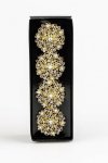 Goldair Gold Diamond Napkin Ring Set 4