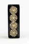 Goldair Gold Diamond Napkin Ring Set / 4