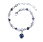 Aquavow Ocean-inspired Heart Charm Bracelet