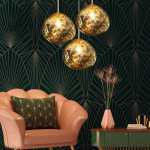 Molten Pendant Light Copper Chrome Gold - Gold