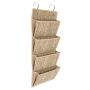 4 Pocket Door Hanging Storage Organizer - Earth Brown