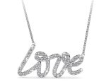 Swarovski Element Love Necklace - Silver