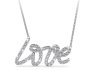 Swarovski Element Love Necklace - Silver