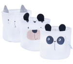H&s Basket Kids Animal Face - Sml