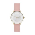 Skagen Riis Three-hand Blush Woman's Leather Watch SKW3093