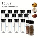10PCS Plastic Spice Jar Spice Bottle Seasoning Bottle Kitchen Seasoning Jar Outdoor Pepper Shakers For Kitchen Camping Picnic Bb