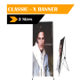 X Banner Stand 600 X 1600MM / 800 X 1800MM Premium - 800 X 1800MM