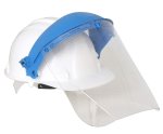 Face Shield For Hard Hat - Blue