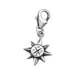 C303-C32104 - 925 Sterling Silver Compass Charm