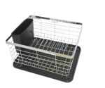Classic Dish Rack With Utensil Holder And Drain Plate