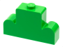 Parts Brick - Modified 1 X 4 X 2 Center Stud Top 4088 - Bright Green