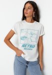 Retro Semi-fit T-Shirt - White