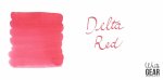 Delta Fountain Pen Ink Bottle Red